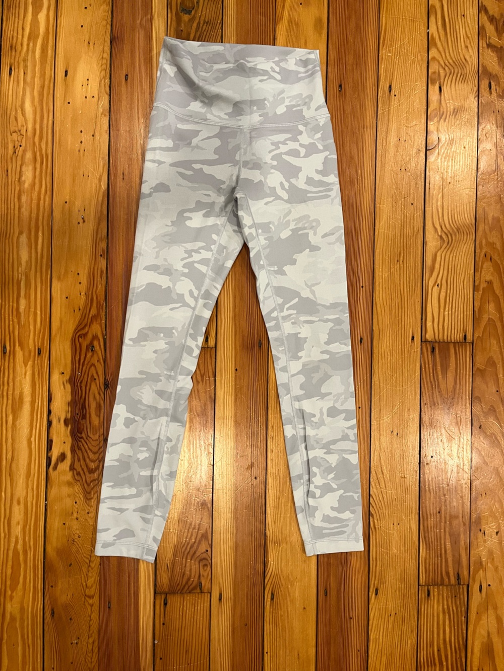 lululemon athletica Wunder Under White/Light Gray Camo High-Rise Leggings
